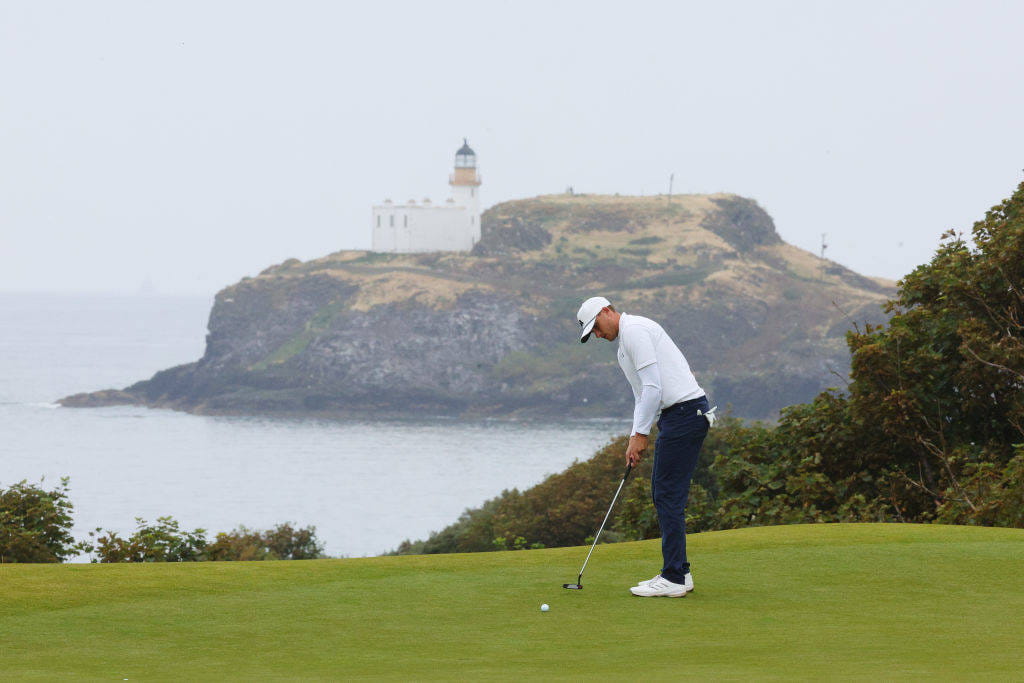 Ludvig Aberg at the 2024 Genesis Scottish Open